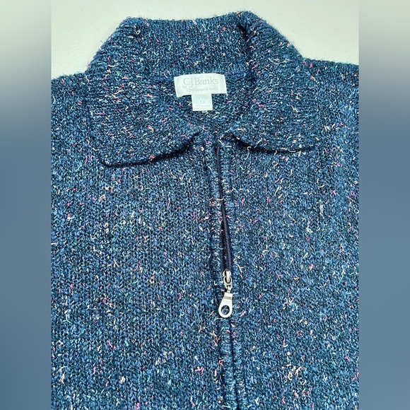 Vintage women’s CJ Banks Confetti sweater vest,  1X - Picture 10 of 15